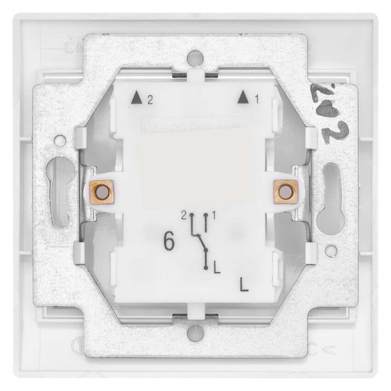 Vypínač PRAKTIK 4FN58005.901 č.6 biely 2