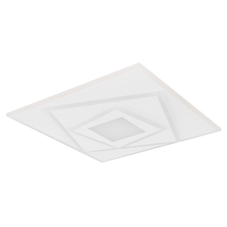 Stropné svietidlo kov biely, akryl biely, DxŠxV: 400x400x54mm, LED 24W 230V, 3000lm zdroj, 2100lm vý 7