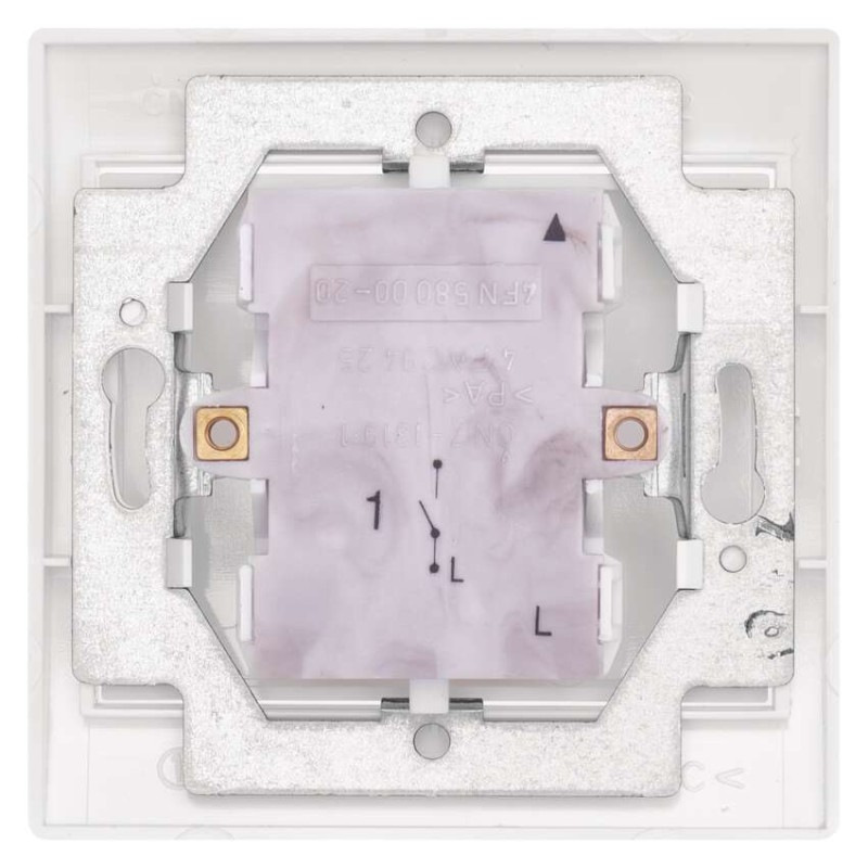 Vypínač PRAKTIK 4FN58000.901 C.1 biely 2