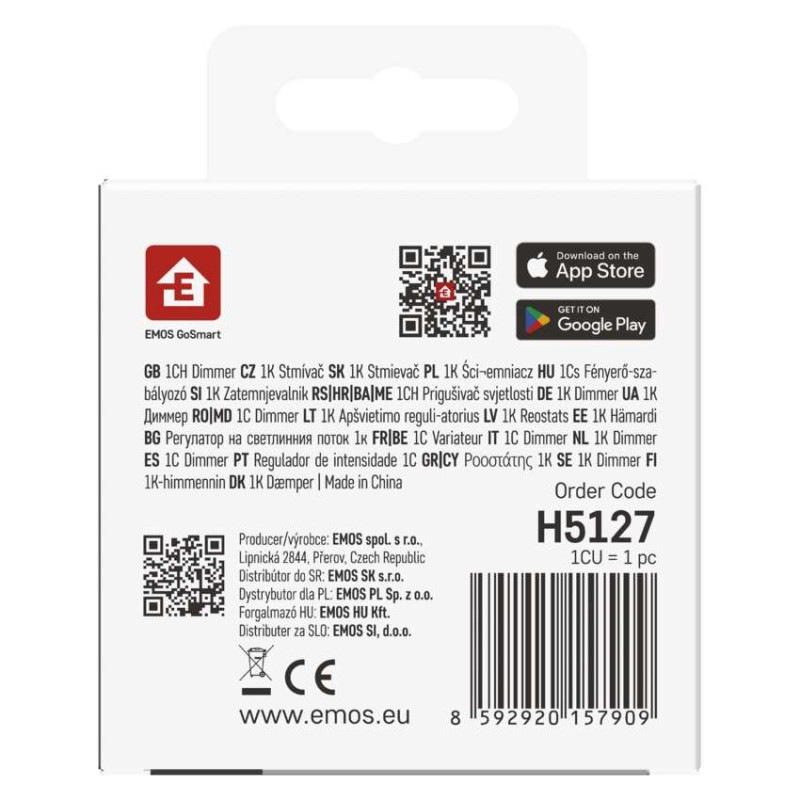 GoSmart modul stmievania IP-2211DW, WiFi, 1-kanálový 5