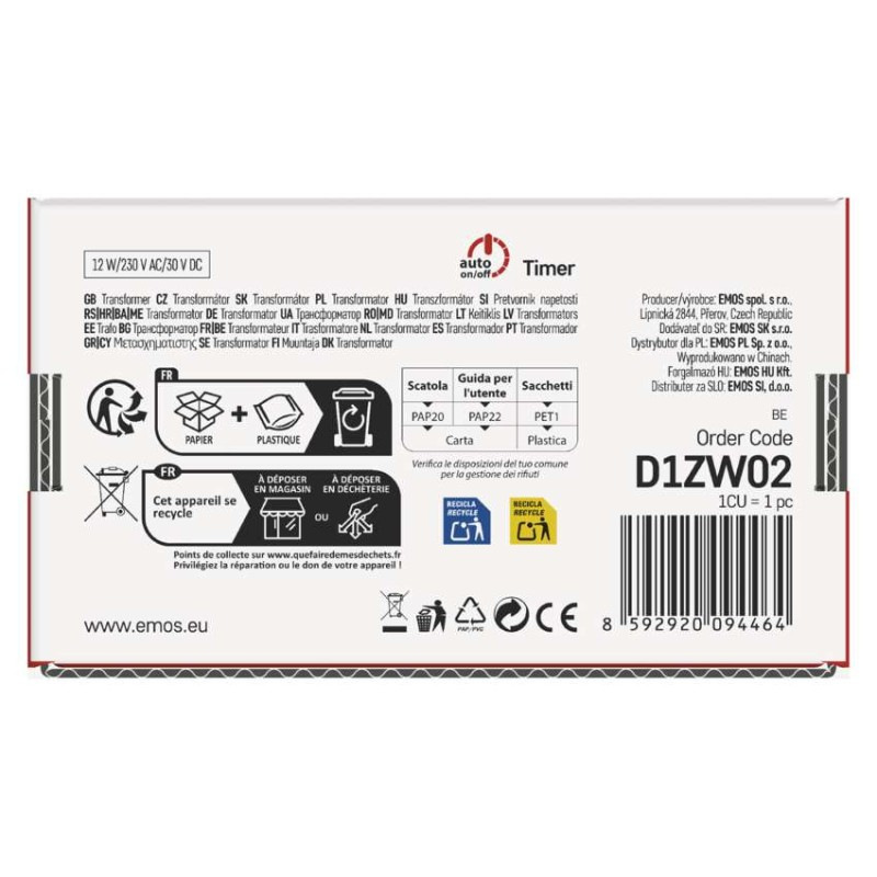 Napájací zdroj pre vianočné spojovacie osvetlenie Standard/Profi, vonkajšie, ovládač 9