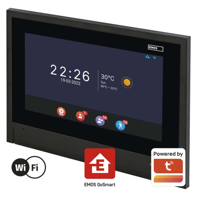 Dodatočný monitor GoSmart IP880B 2WIRE pre domácu video vrátnikovú súpravu IP880A 2WIRE 11
