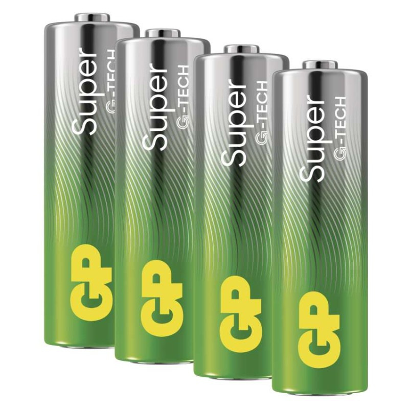 Alkalická batéria GP Super LR6 (AA), 4 ks 5