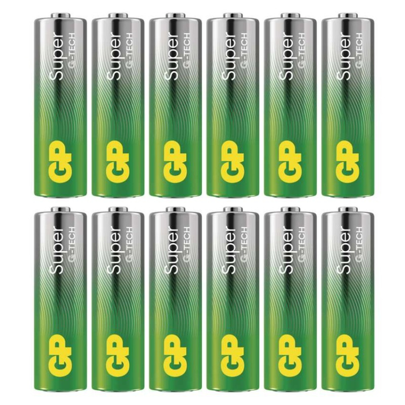 Alkalická batéria GP Super LR6 (AA), 288 ks, display box