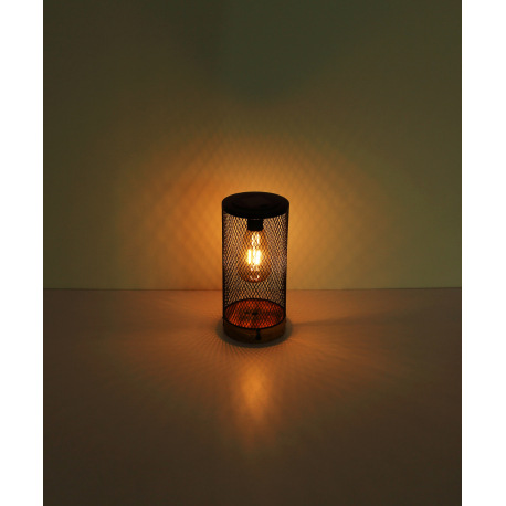 Solárne svietidlo, drevo, plast čierny, kovové opletenie čierne, plast priehľadný, vypínač, akumulát 4