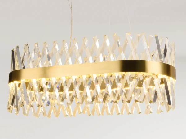 LED krištáľový luster + diaľkový ovládač 90W - J6307/C 7