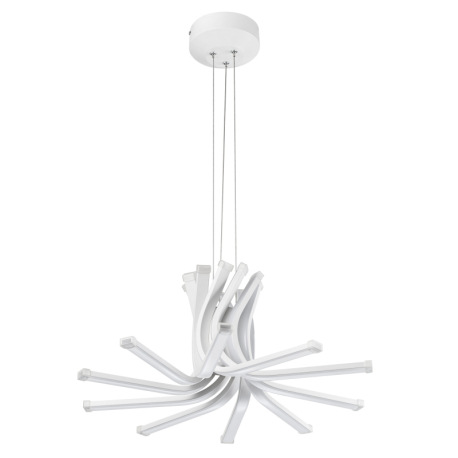 Závesné svietidlo, kov biely, akryl opál, Ø490, V: 1230, vrátane 1xLED 40W 230V, 1430lm, 3000K 3