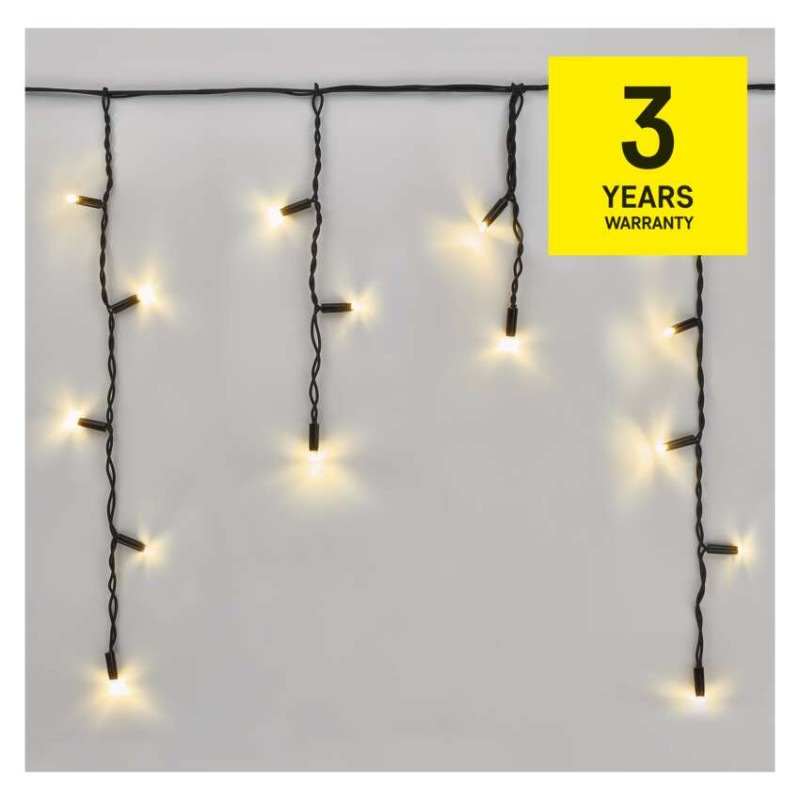 Profi LED spojovacia reťaz preblikávajúca – cencúle, 3 m, vonkajšia, teplá biela 13