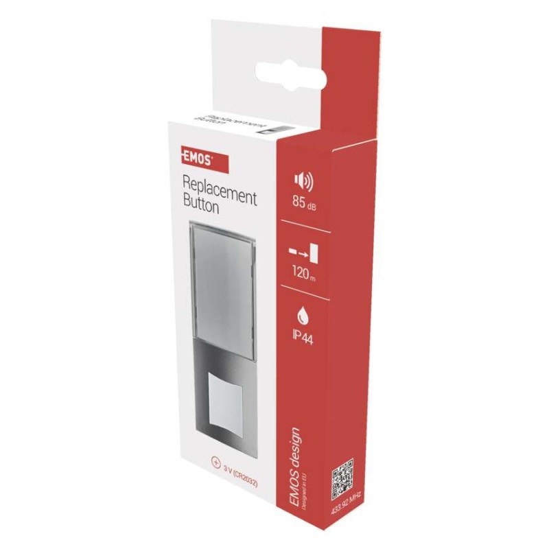 Vonkajšie tlačidlo pre domové bezdrôtové zvončeky P5760,P5763,P5763R na 1x CR2032 6