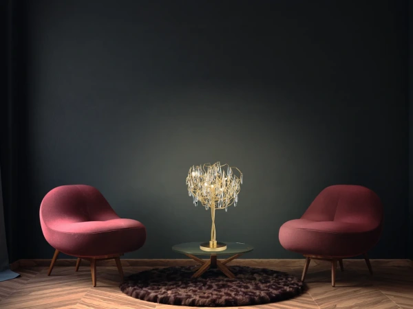 Luxusná krištáľová stolná lampa 5 x G9 - CA061/T 9