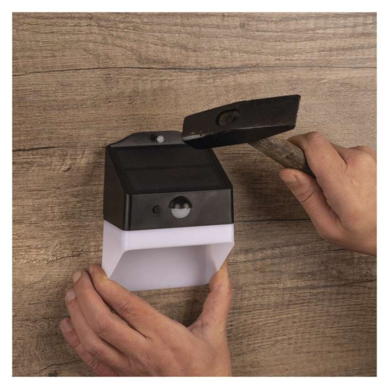 LED solárne svietidlo LUNIS so senzorom pohybu, neutrálna biela 7