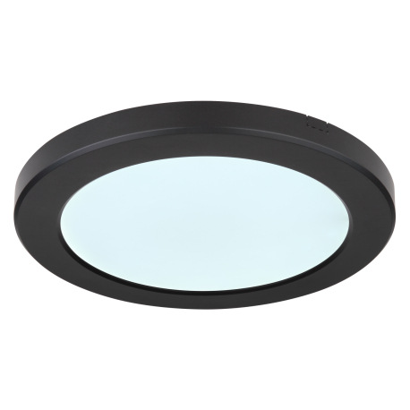 Stropné svietidlo, plast čierny, plast biely, zmena farby svetla vypínačom v zadnej časti svetla, fi 7