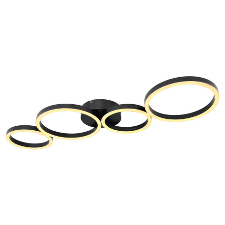 Stropné svietidlo, kov čierny, plast biely, DxŠxV:885x330x65, vrátane 1xLED 35W 230V, 3000lm zdroj,