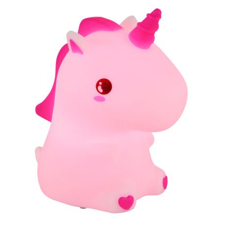 Stolové svietidlo, plast biely/ružový, dotykové zapnutie/vypnutie, dotykový stmievač, RGB fixácia fa 6