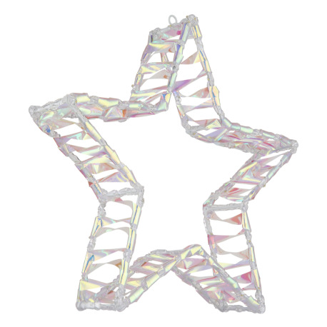 Dekoratívne svietidlo, akryl číry, kov biely matný, kábel PVC priehľadný, IP44, DxŠxV: 370x70x390mm, 5