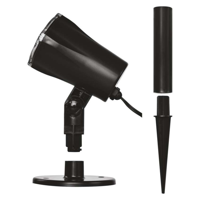 LED vianočný dekoratívny projektor – vločky, vonkajší aj vnútorný, biela 6