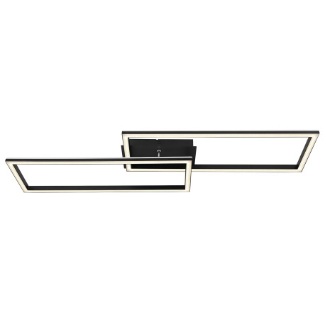 Stropné svietidlo kov/hliník čierny, akryl biely, stmievateľné, prepínanie nástenným vypínačom, meni 3