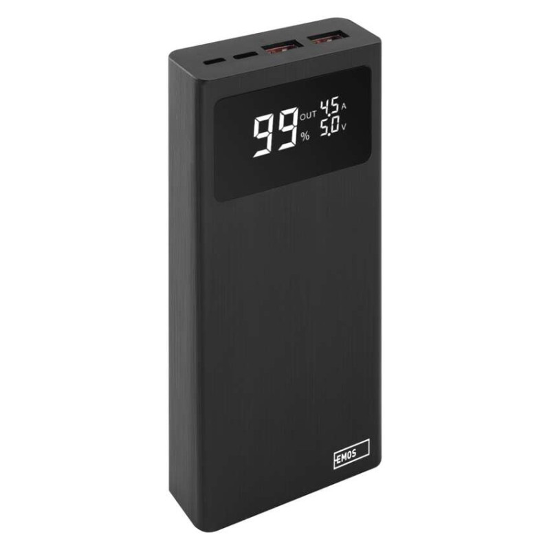 Power bank EMOS BetaQ 20, 20 000 mAh, 22,5 W, čierny 8