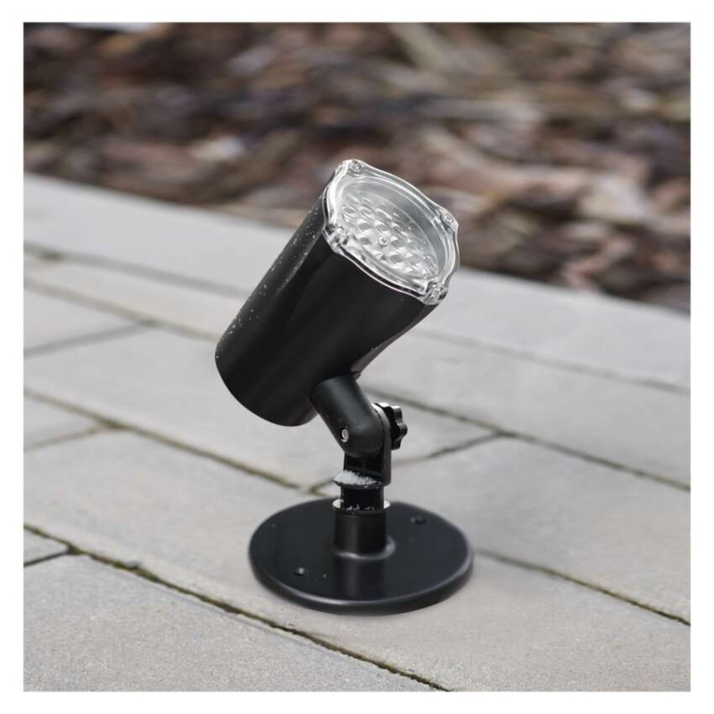 LED vianočný dekoratívny projektor – vločky, vonkajší aj vnútorný, biela 4