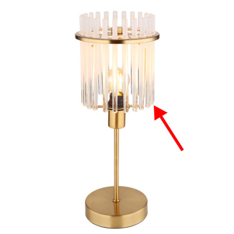 Sklenená tyč, bielo-číry prechod, dĺžka 16 cm, pre 15698TM