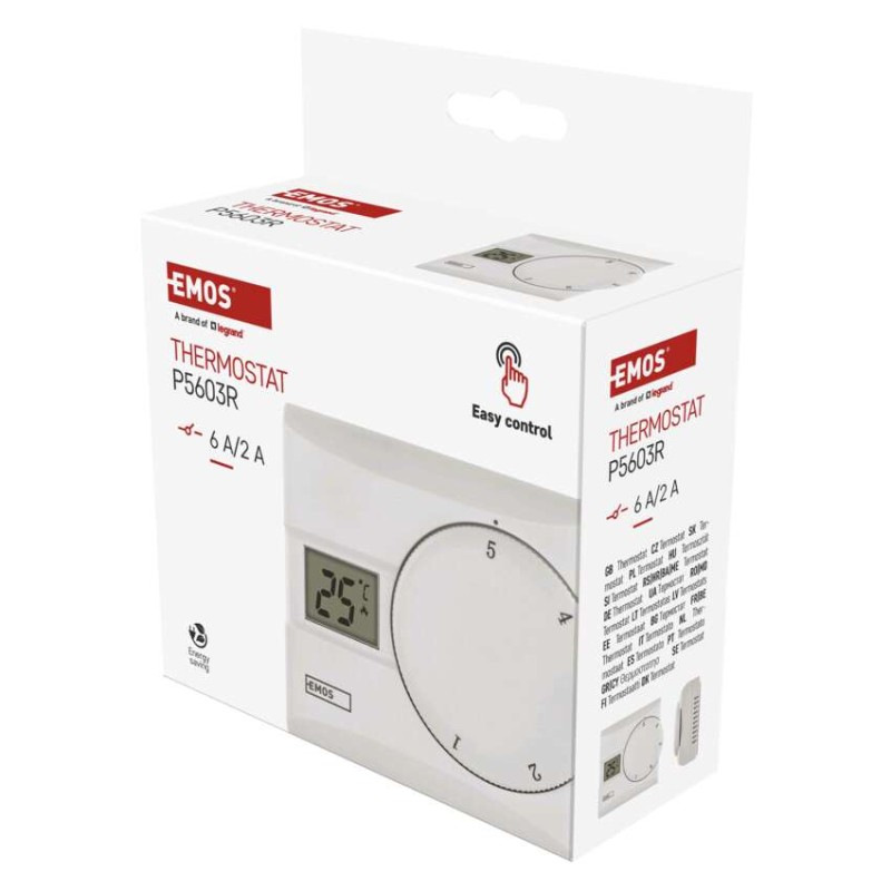 Izbový manuálny drôtový termostat P5603R 4