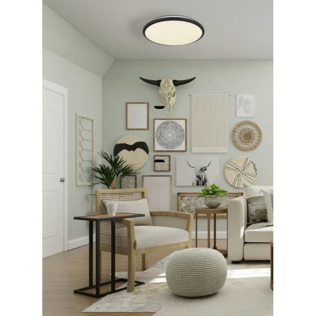 Stropné svietidlo, plast biely/čierny, ø: 350 mm, V: 55 mm, LED 18W 230V, zdroj 2050lm, výstup 950lm 7