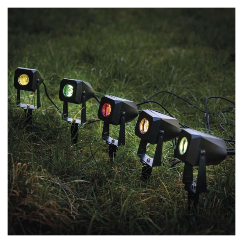 GoSmart vonkajšie LED bodové svetlo, rozširujúca sada, 1 kus, 1,5 W, RGBIC stmievat., WiFi 10