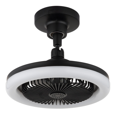 Stropný ventilátor, plast čierny/biely/dymový, stmievateľný, viacero rýchlostí pomocou nástenného vy 12