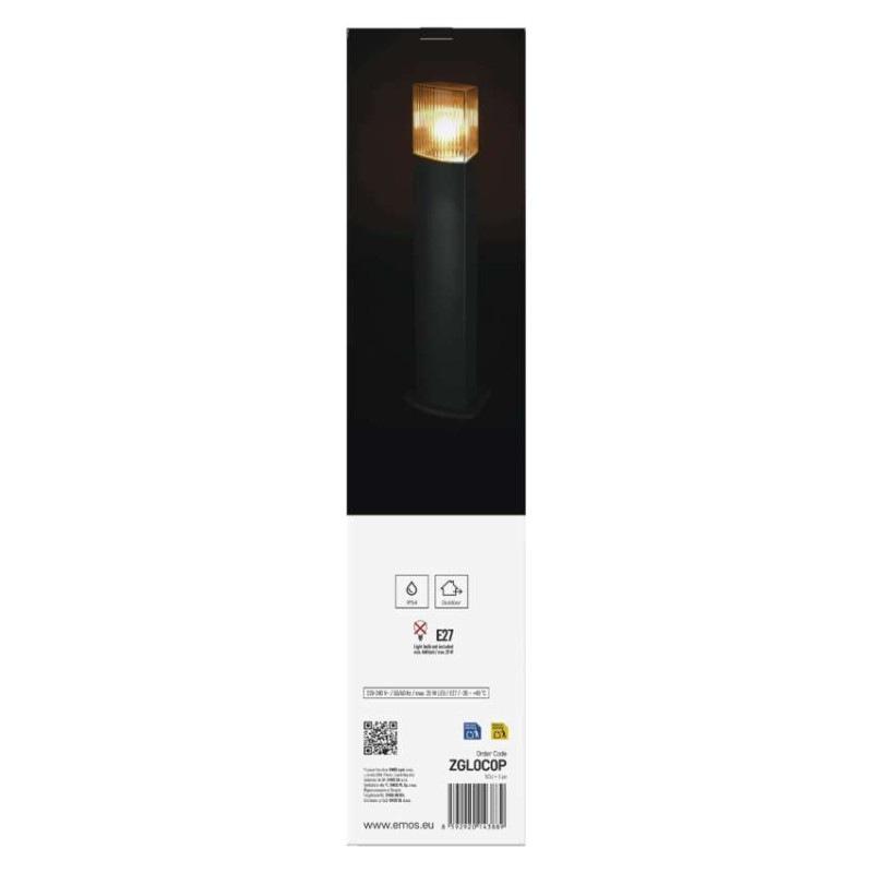 Záhradné stĺpikové svietidlo LANA, 15,3 x 13,3 x 75 cm, 1 x E27, 25 W 12