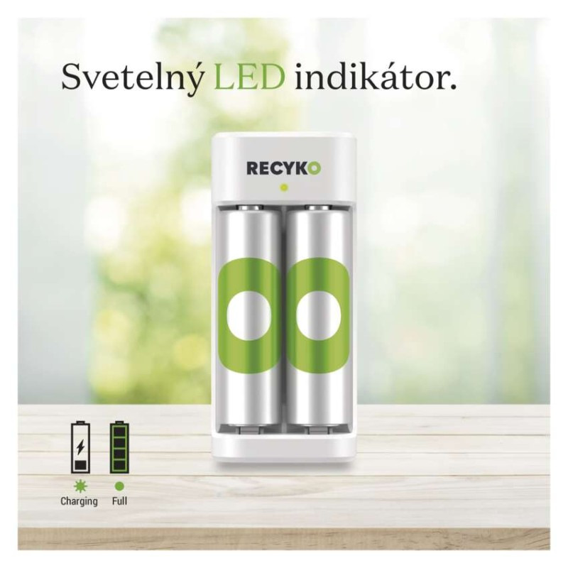GP nabíjačka batérií Eco E221 + 2AA GP ReCyko 2100 8