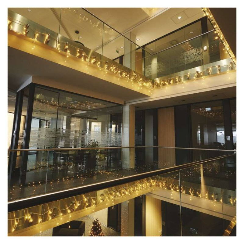 Profi LED spojovacia reťaz biela – cencúle, 3 m, vonkajšia, teplá biela 3