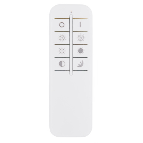 Stropné svietidlo, kov biely, kov čierny, akryl biely, vrchná časť otočná, pamäťová funkcia, nočné s 10