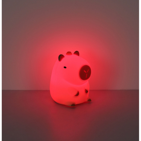 Stolové svietidlo, plast svetlý, hnedý, spínač, dotykové zapnutie/vypnutie, dotykový stmievač, RGB č 13