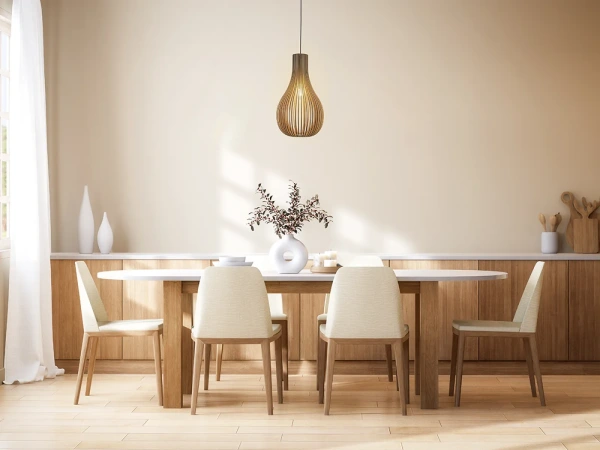 Závesný luster z masívneho dreva E27 / 310 - WRE091 8