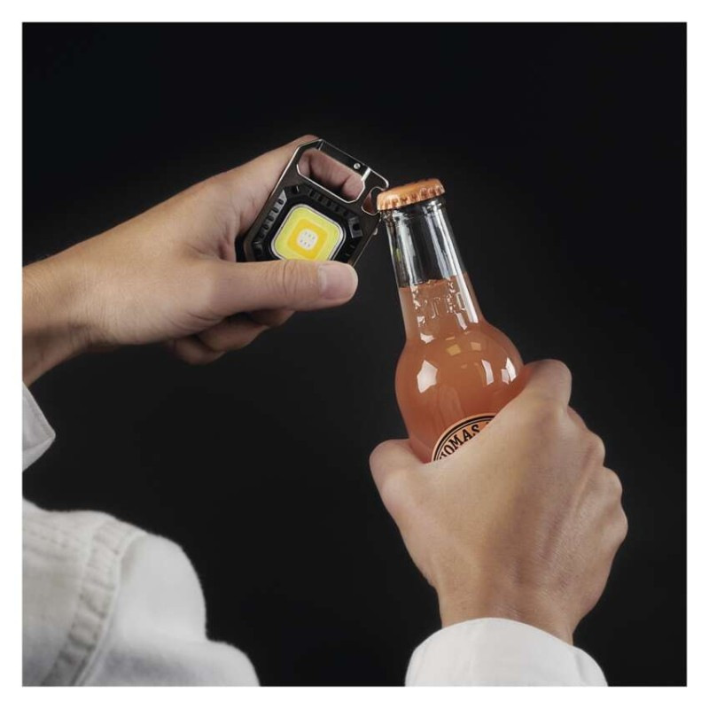 Nabíjacia mini LED baterka - prívesok na kľúče, 750 lm, 10 ks, display box 1