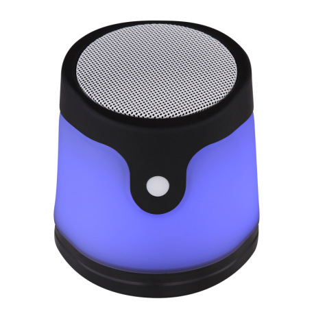 Stolová lampa, plast čierny, plast biely, Bluetooth reproduktor 5W, s AUX, USB kábel 1m, vypínač, zm 6