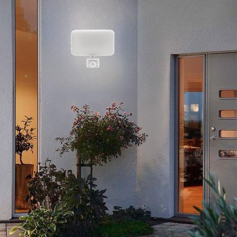 Vonkajší biely LED reflektor so senzorom 50W / 4000K - LF7124S 3