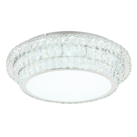 Stropné svietidlo, kov chróm, kryštály K5/akrylové číre, stmievateľné, niekoľko úrovní pomocou náste 19