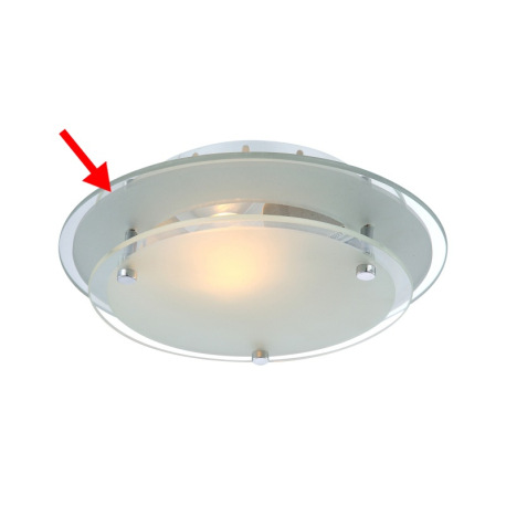 Náhradné sklo pre 48167, zrakadlové, 23cm