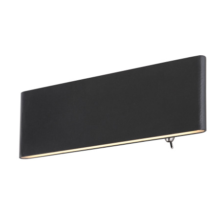 Nástenné svietidlo, hliník čierny, akryl biely, svetlá svietia hore a dole, vypínač, ŠxV: 225x80, H: