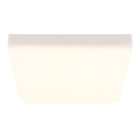 Stropné svietidlo, plast biely, DxŠxV: 220x220x50mm, vrátane LED 12W 230V, zdroj 1430lm, výstup 780l 8