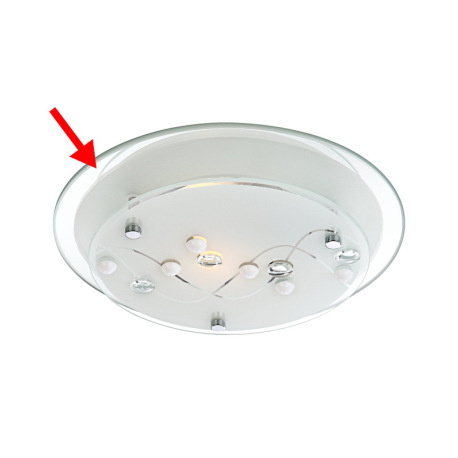 Náhradné sklo pre 48090, zrkadlové, 25cm