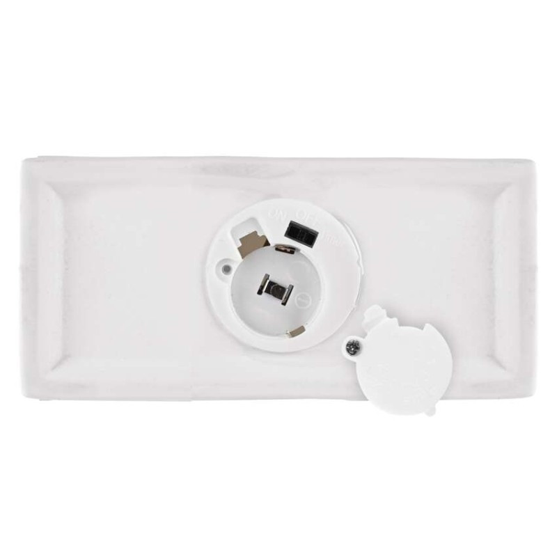 LED keramický domček, 18 cm, 1x CR2032, vnútorná, teplá biela, časovač 8