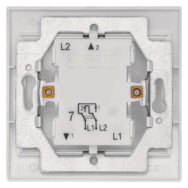 Vypínač PRAKTIK 4FN58007.901 C.7, biely 2