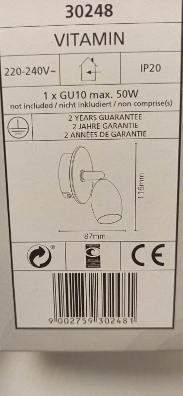 SVIETIDLO 30248 VITAMIN 2