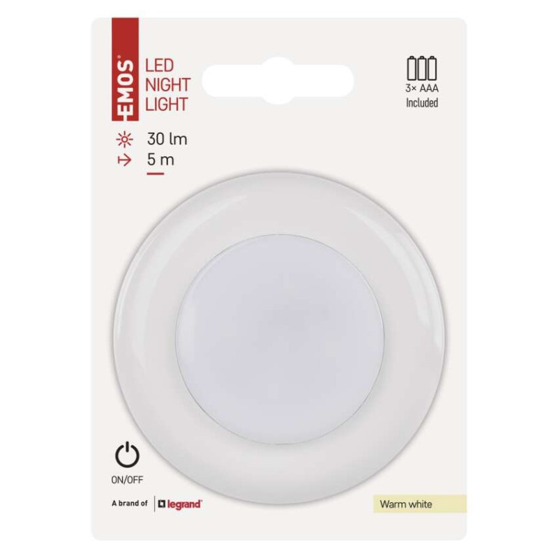 LED nočné svetlo P4722 na 3× AAA, 10 ks, display box 2