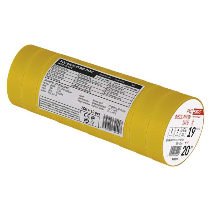 Izolačná páska PVC 19mm / 20m žltá 1