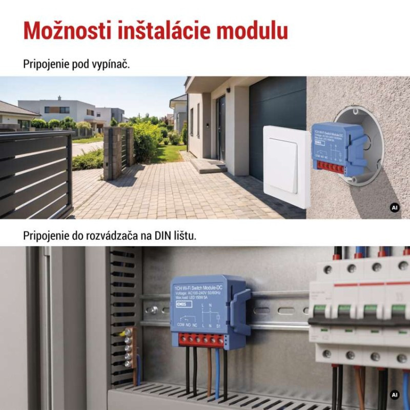 GoSmart modul suchý kontakt IP‑2241DCW, WiFi 1