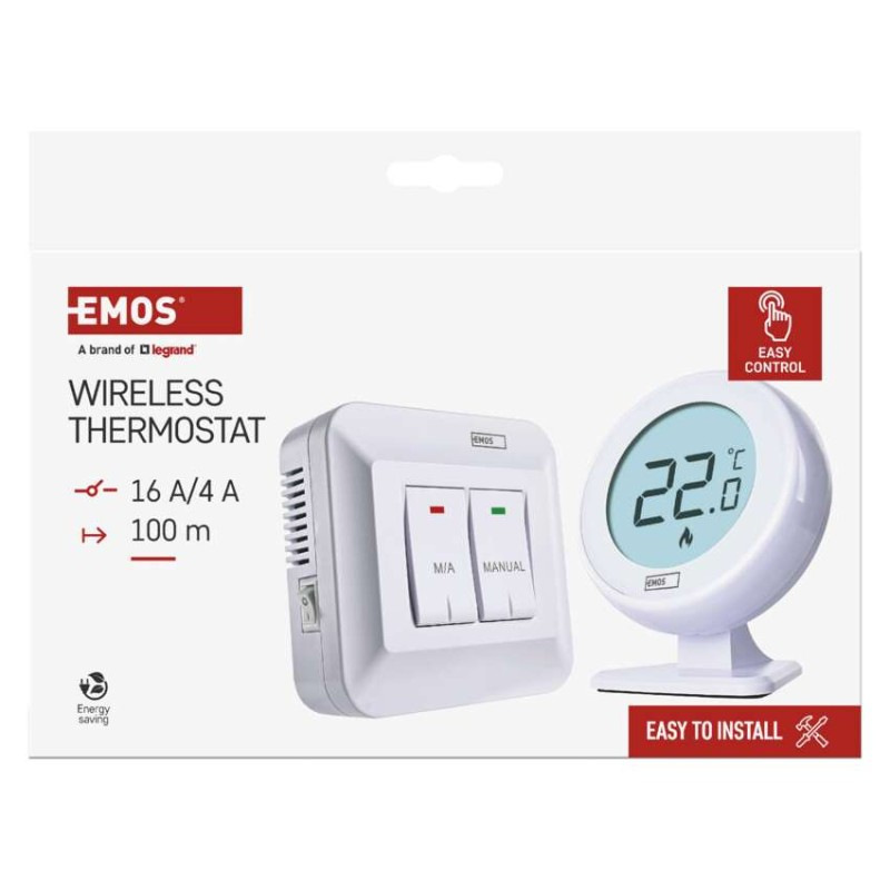 Izbový manuálny bezdrôtový termostat P5618 5