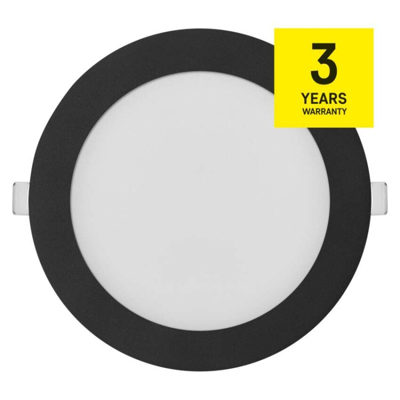 LED vstavané svietidlo NEXXO, kruhové, čierne, 12W, CCT 13